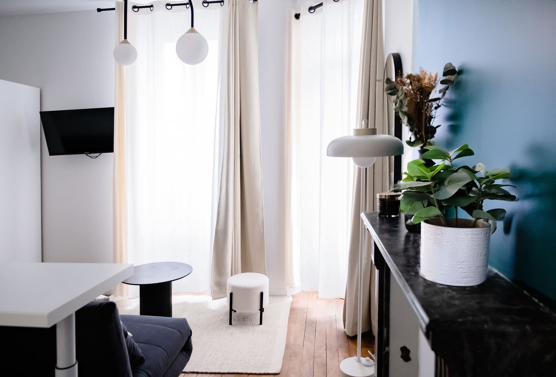 Balcon privatif avec vue sur la ville
